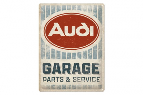 Blechschild "Audi Garage" - 40 x 30cm